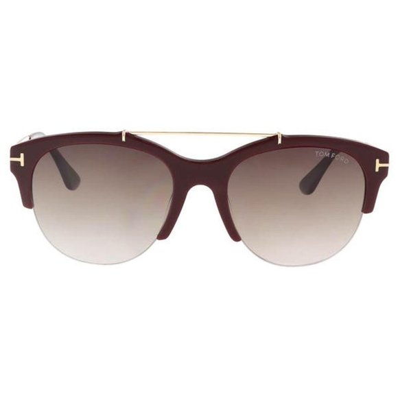 Tom Ford Adrenne Sunglasses Bordeaux Gradient Lens - Picture 2 of 5